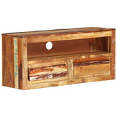 vidaXL Szafka pod TV, 88x30x40 cm, lite drewno z odzysku