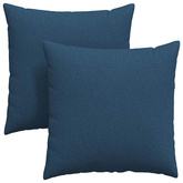 Poduszki na sofę 2 pcs Niebieski 80 x 80 cm tkanina