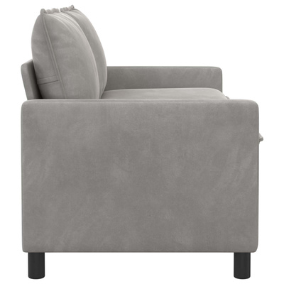 Sofa jasnoszary 156 x 81 x 87,5 cm Welur
