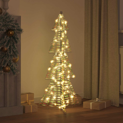 Choinka z 100 diodami LED Ciepła biel 120 cm PET