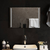 vidaXL Lustro łazienkowe z LED, 60x40 cm