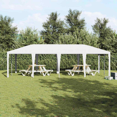 Namiot Imprezowy Biały 800 x 400 x 266 cm Polietylen i Stal