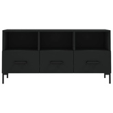 Szafka pod TV, czarna, 102x36x50 cm, materiał drewnopochodny vidaXL