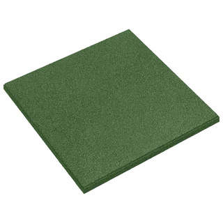 Płytki ochronne przed upadkiem 6 pcs zielony 50 x 50 cm Guma