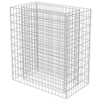 vidaXL Podwyższona donica gabionowa, galwanizowana stal, 90x50x100 cm