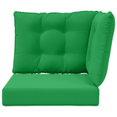 Poduszka do sofy na zewnątrz 3 pcs Zielony Poliester