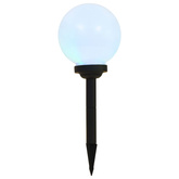 Lampy solarne do ogrodu, 6 szt., LED, kuliste, 20 cm, RGB