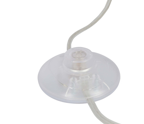 Lampa stojąca LUND w stylu skandynawskim – biały klosz talerz - nowoczesna lampa podłogowa LED