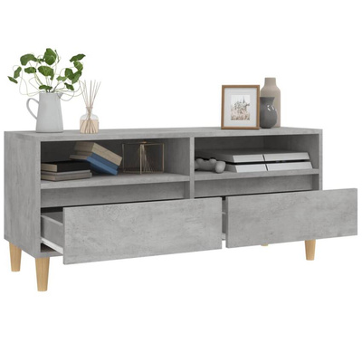 Szafka pod TV, szarość betonu, 100x34,5x44,5 cm vidaXL