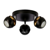 Boni plafon 3x3w gu10 led czarny