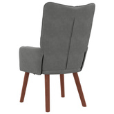 fotel Ciemnoszary 63 x 67 x 94 cm Aksamit