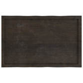 Blat ciemnobrązowy 100x60x(2-6) cm drewno z naturalną krawędzią