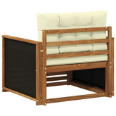 Środkowa sofa ogrodowa naturalny