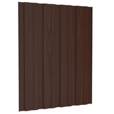 Panel dachowy 36 pcs brązowy 60 x 45 cm Stal galwanizowana
