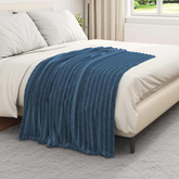 Koce narzutowe 6 pcs Granatowy 150 x 130 cm Polar