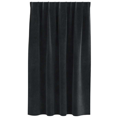 Zasłony zaciemniające 2 pcs Czarny 140 x 140 cm Aksamit