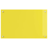 Panel kuchenny Żółty 80 x 50 cm szkło hartowane