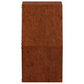 Doniczki ścienne, 2 szt., rdzawe, stal kortenowska, 46x10x40 cm