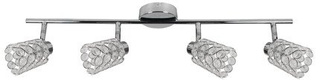 Lampa sufitowa York listwa regulowana 4-punktowa do korytarza metalowa