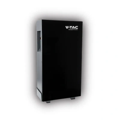 Magazyn Bank Energii V-TAC Biały Szklany Front 16.07kWh 314Ah/51.2V LiFePO4 BMS VT-16076W 10 Lat Gwarancji