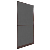 Screen na owady z zawiasami Brązowy i czarny 100 x 215 cm