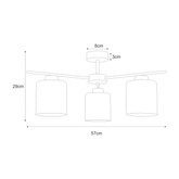 Lampa sufitowa K-5521 z serii AURELIA