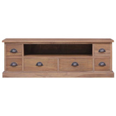 vidaXL Szafka pod TV, 120 x 30 x 40 cm, lite drewno tekowe