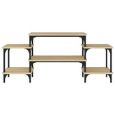 vidaXL Szafka pod TV, dąb sonoma, 117x35x52cm, materiał drewnopochodny