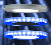 Oprawa Stropowa Oczko Candellux Ssp-23 Ch/Tr+Bl 8W Led 230V Ring Led Niebieski