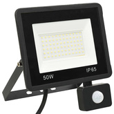 Reflektor LED z czujnikiem, 50 W, ciepłe białe światło