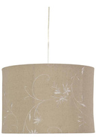Lampa wisząca z abażurem Farm lniana klasyczna do salonu 1xE27 35 cm