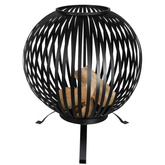 Esschert Design Palenisko w formie kuli, stal węglowa, czarne, FF400