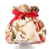 ROZANO lampa kinkiet biały 1x40W E27 abażur kwiatowy