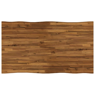 140 x 80 x 75 cm Lite Drewno Akacji Naturalny i kawowy