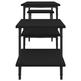 vidaXL Szafka pod TV, czarna, 157x35x52 cm, materiał drewnopochodny