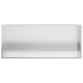 Nisza prysznicowa srebrny 75 x 30 x 9,5 cm Stal nierdzewna
