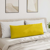 Poduszki na sofę 2 pcs Żółty 120 x 40 cm Tkanina sztruksowa
