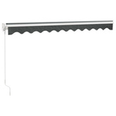 Zwijana markiza, antracytowa, 3x2,5 m, tkanina i aluminium