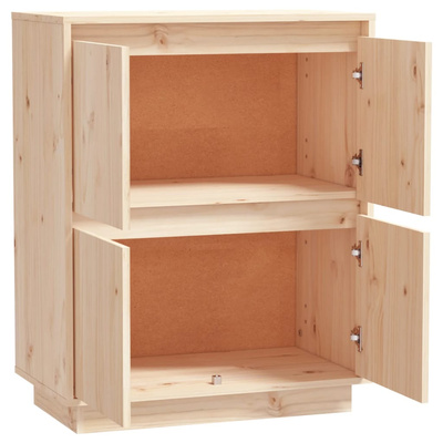 Szafka, 60 x 34 x 75 cm, lite drewno sosnowe