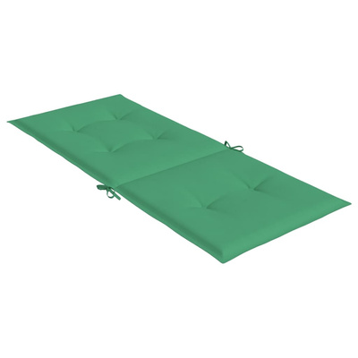 vidaXL Poduszki na krzesła ogrodowe, 2 szt., zielone, 120x50x3 cm