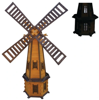 Wiatrak ogrodowy z ośwetleniem solarnym LED 235cm W102_S