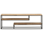 vidaXL Szafka pod TV, 130x30x45 cm, surowe drewno mango