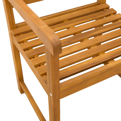 Krzesła ogrodowe 4 szt. naturalny Lite Drewno Akacji