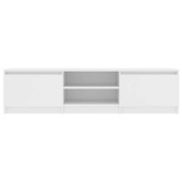 vidaXL Szafka pod TV, biała, 140x40x35,5 cm, materiał drewnopochodny