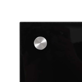 Panel ochronny do kuchni, czarny, 100x60 cm, szkło hartowane