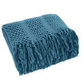 Koc Akryl granatowy 130x170