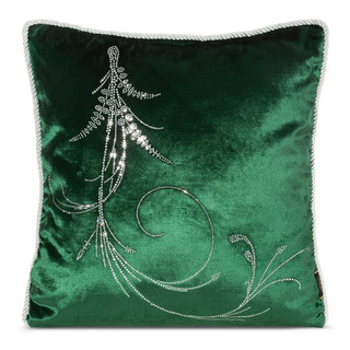 Poduszka Royal ciemnozielona 45x45