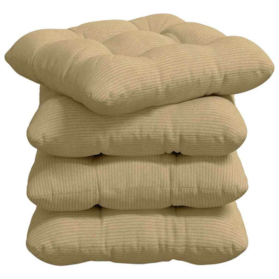 Poduszki na siedziska 4 pcs Szary zielony 45 x 45 cm
