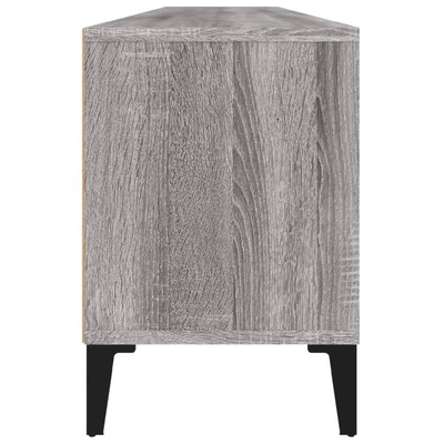 vidaXL Szafka pod TV, szary dąb sonoma, 150x30x44,5 cm wariant 8