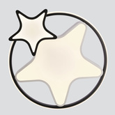 ASTRE lampa sufit. plafon brązowy+biały 36W LED 3000-6500K klosz biały z pilotem